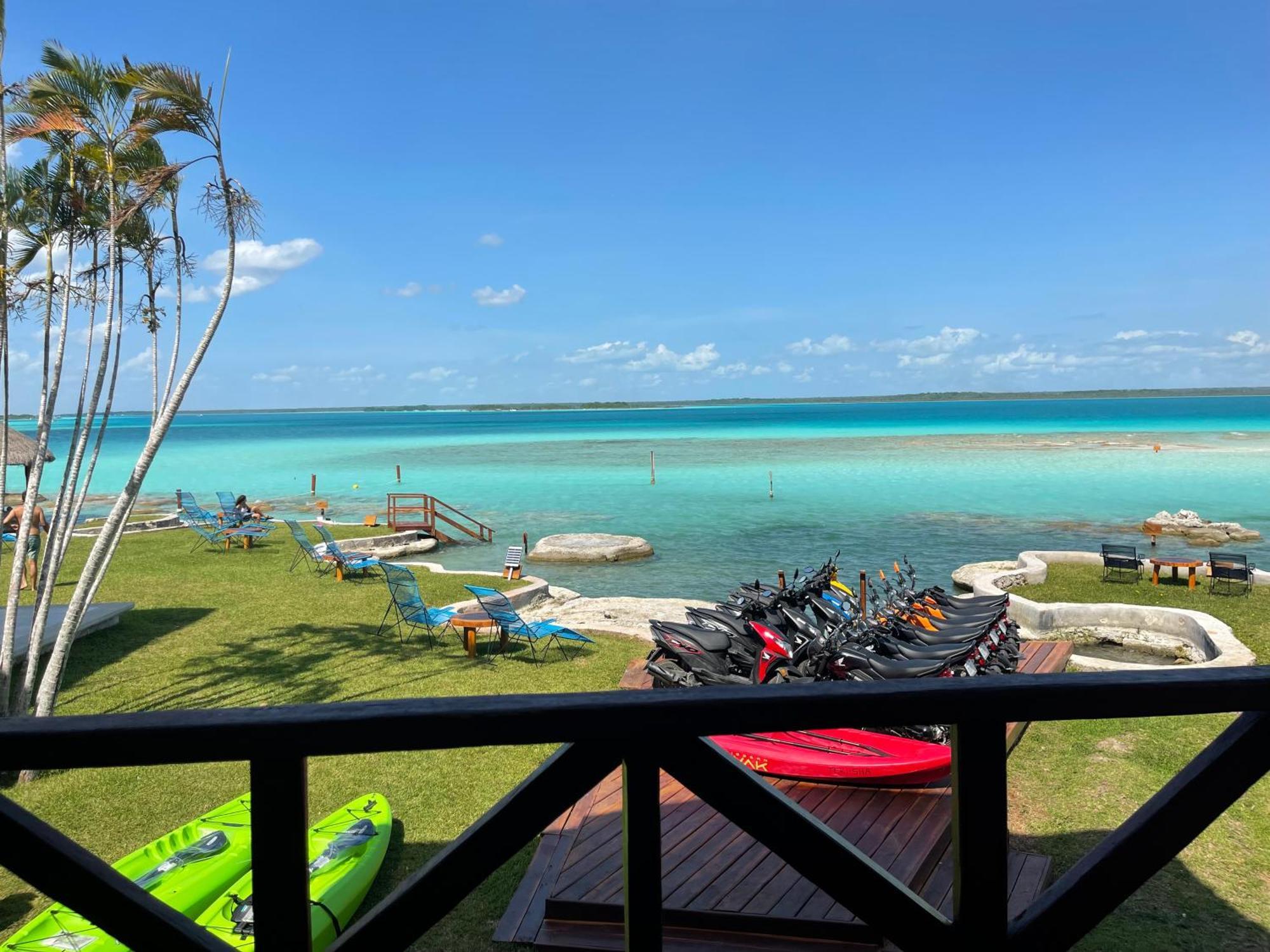 Blue Caribe Bacalar Front Lagoon Kültér fotó