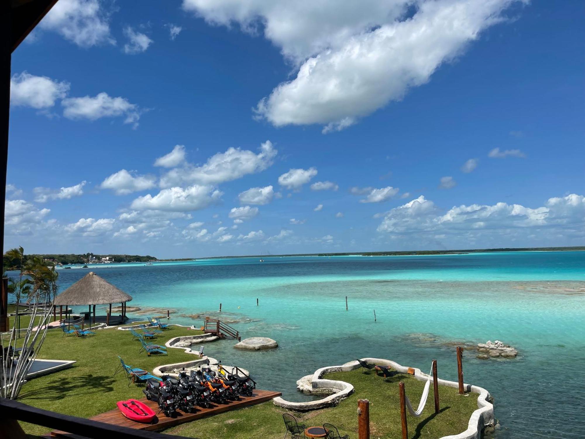 Blue Caribe Bacalar Front Lagoon Kültér fotó