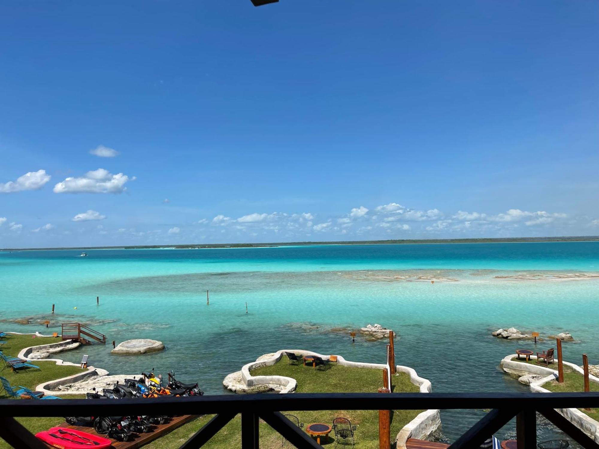 Blue Caribe Bacalar Front Lagoon Kültér fotó