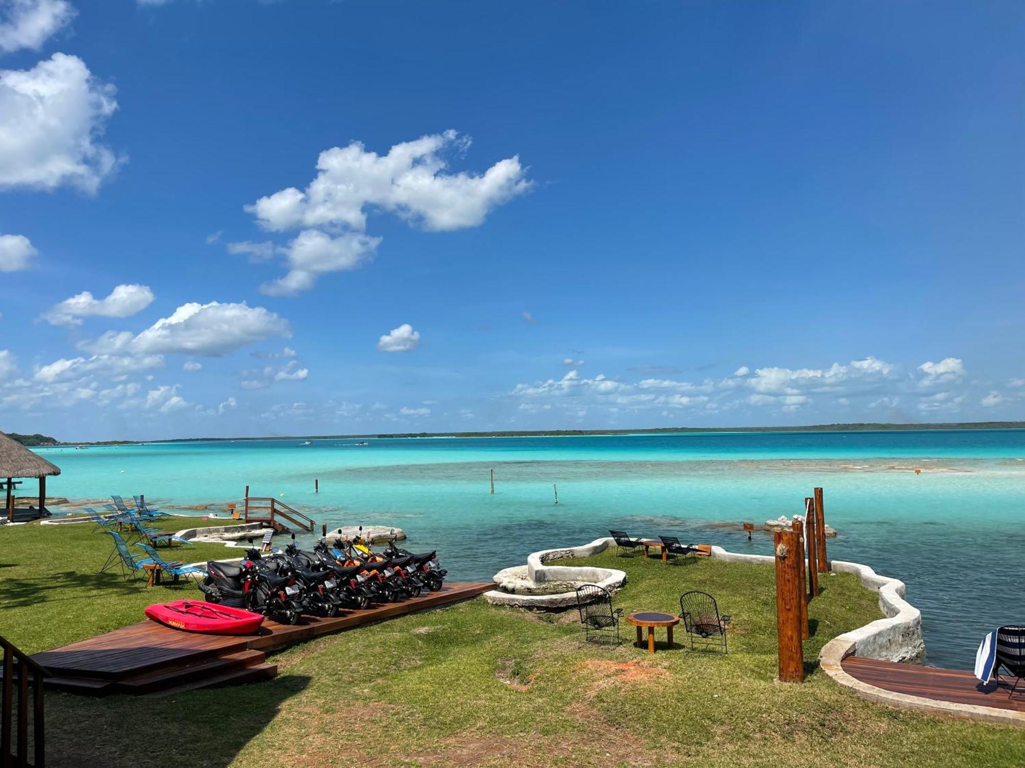 Blue Caribe Bacalar Front Lagoon Kültér fotó