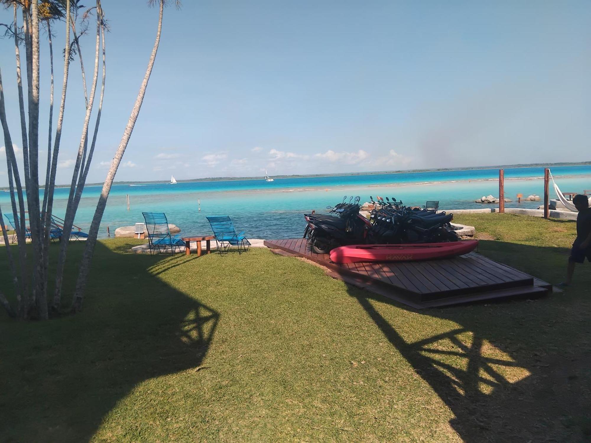 Blue Caribe Bacalar Front Lagoon Kültér fotó